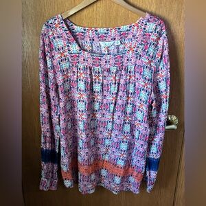 Caffe Marrakesh Peasant Boho Top XL